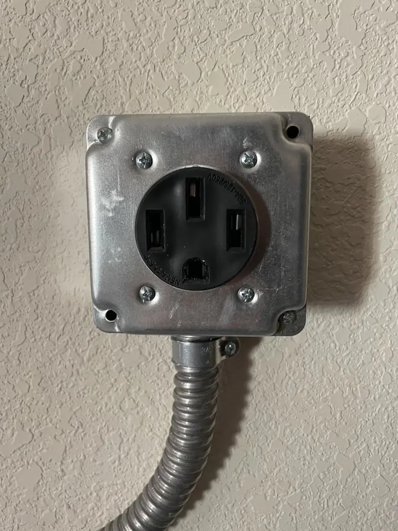 NEMA 14-50 outlet installed for Smart Home Electrical in Middle